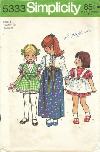 Simplicity 5333 cottagecore - simplicity,