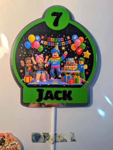 Roblox cake topper - roblox,