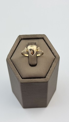 Heart ring 9ct gold vintage - ring,