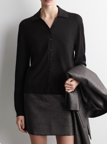Jigsaw silk mix black - silk,