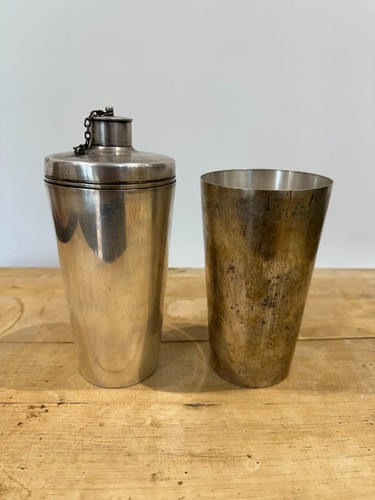 Antique silver tone traveler - antique, traveler's