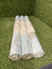 Laura Ashley Home Erin Duck Egg Wallpaper Roll X3 10m x 53cm NEW Same Batch