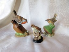 3 PORCELAIN GARDEN BIRD FIGURES