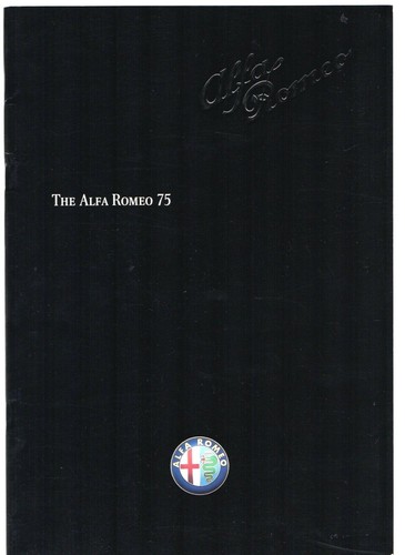 Alfa romeo 1989 uk - alfa, 75