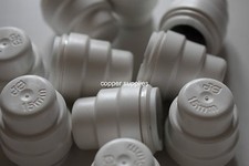 Speedfit 15mm Pushfit Copper or Plastic Stopend Cap PSE4615W Stop End - White