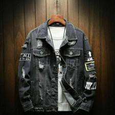 Men's Retro Ripped Frayed