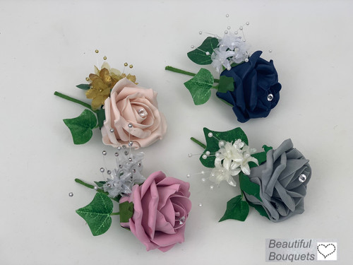 Wedding buttonhole rose - buttonhole,