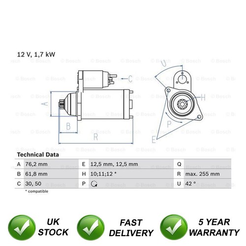 Starter motor sjr - starter, vw