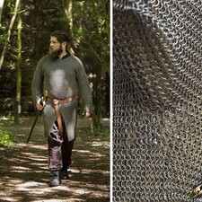 Alaric Chainmail Shirt. Size 28" Chest Perfect For Re-enactment, LARP, & Display