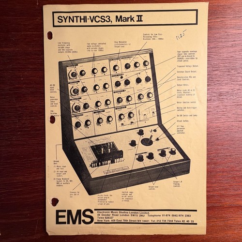 Vintage ems synthi - vintage, mark