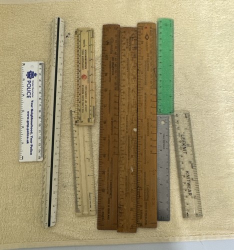 Set vintage rulers 3 - vintage,