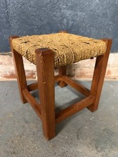 Vintage Rush Seat Footstool