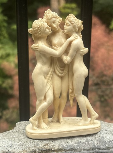 Vtg three graces alabaster - three,