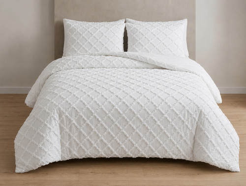Tufted duvet cover set - cover,