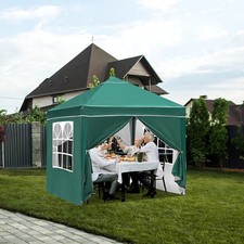 Pop Up 2.5 x 2.5m Gazebo Removable Sidewalls Weather-Resistant Parties Markets