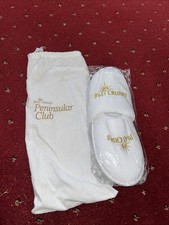 P And O White Ladies Slippers.s/m.new With Bag