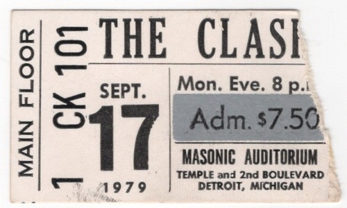 The clash detroit mi - 9/17/79,
