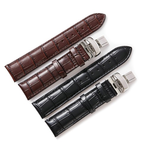 19mm leather watch strap band - 19mm,