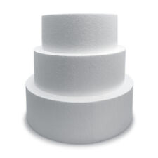 Cake Dummies 6 Inch Deep Round Sizes 3 - 12 Inch Polystyrene Dummy Cakes