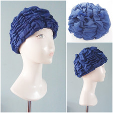 Vintage 1960s Hat Ladies Navy
