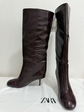 Zara Burgundy Red High Leg