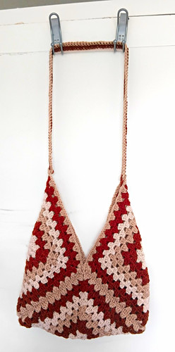 Brown cream crochet - &,