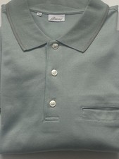 New and Unworn Brioni Italian Luxury Polo  Shirt 3XL  100% Cotton 48 inch chest