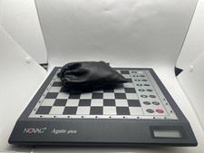 Novag Agate Plus Electronic Chess Computer 38706 With Pieces Faulty Repairs