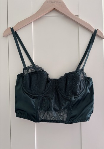 Primark dark green - green, lace