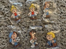 Lyon’s tetley tea folk vintage 1995 keyrings set of 6 gaffer Sydney Clarence etc
