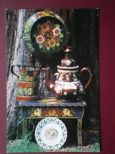 POSTCARD SOCIAL HISTORY BOAT HORSE FEED BOWL - VERY DECORATIVE