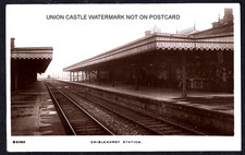 RP POSTCARD SOUTH EASTERN RAILWAY STATION CHISLEHURST BROMLEY KENT POSTED 1919