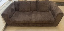 Dunelm Chocolate Brown Sofa