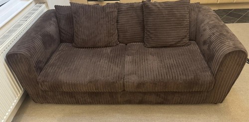 Dunelm chocolate brown sofa - dunelm,