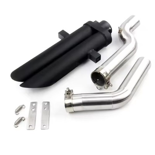 Black exhaust pipe with - exhaust, 51mm