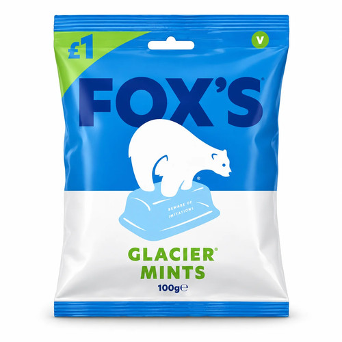 Fox glacier mints bag 100g - fox's,