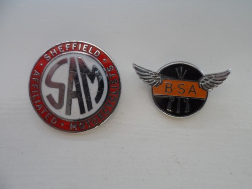 Vintage motor cycle enamel - ,