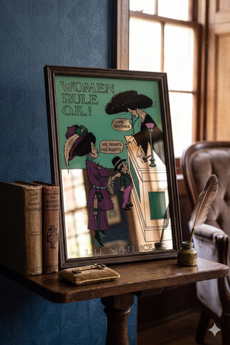 Vintage suffragette satire - vintage,