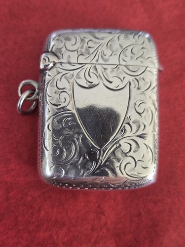 Solid silver vesta case joseph - solid,