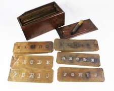 Victorian Brass Alphabet /