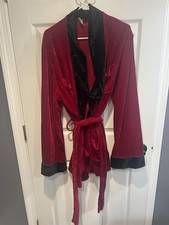 Men's Smoking Jacket M/L Red