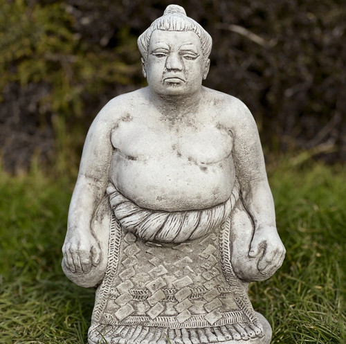 Japanese sumo wrestler statue