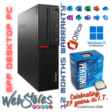 Lenovo M800 G4400 3.3GHz-DDR4 RAM-FAST Desktop PC-Windows 11 & Microsoft Office