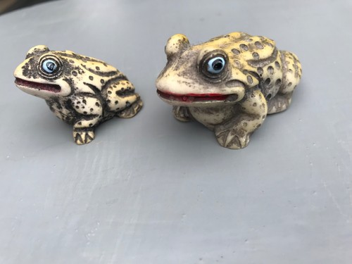 Vintage small toad - toad, ornaments
