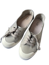 Size 5 Tu Grey/white Tie Up