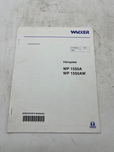 Wacker vibroplate 1550a - wp,