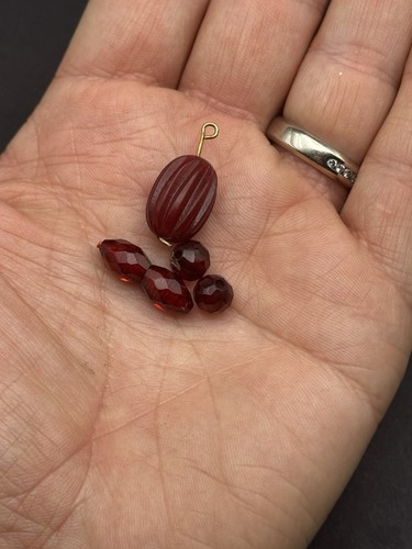 Antique cherry amber bakelite - antique,