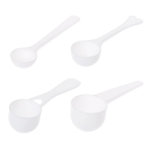White plastic measuring - plastic,