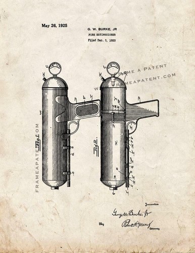 Fire extinguisher patent print - patent,