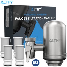 ALTHY Stainless Faucet Tap Water Filter Purifier Filtration System Kitchen